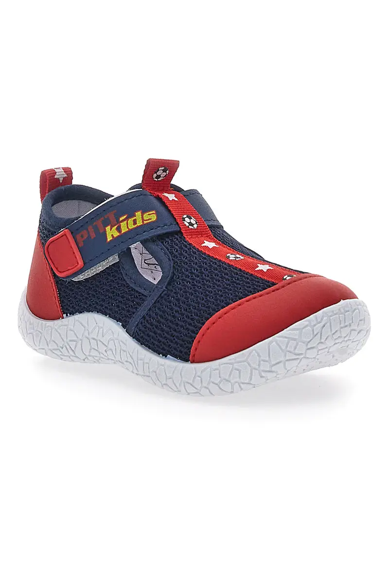 Sneakers Primi Passi Blu e Rosso Pitt Kids 1006 miniatura 2