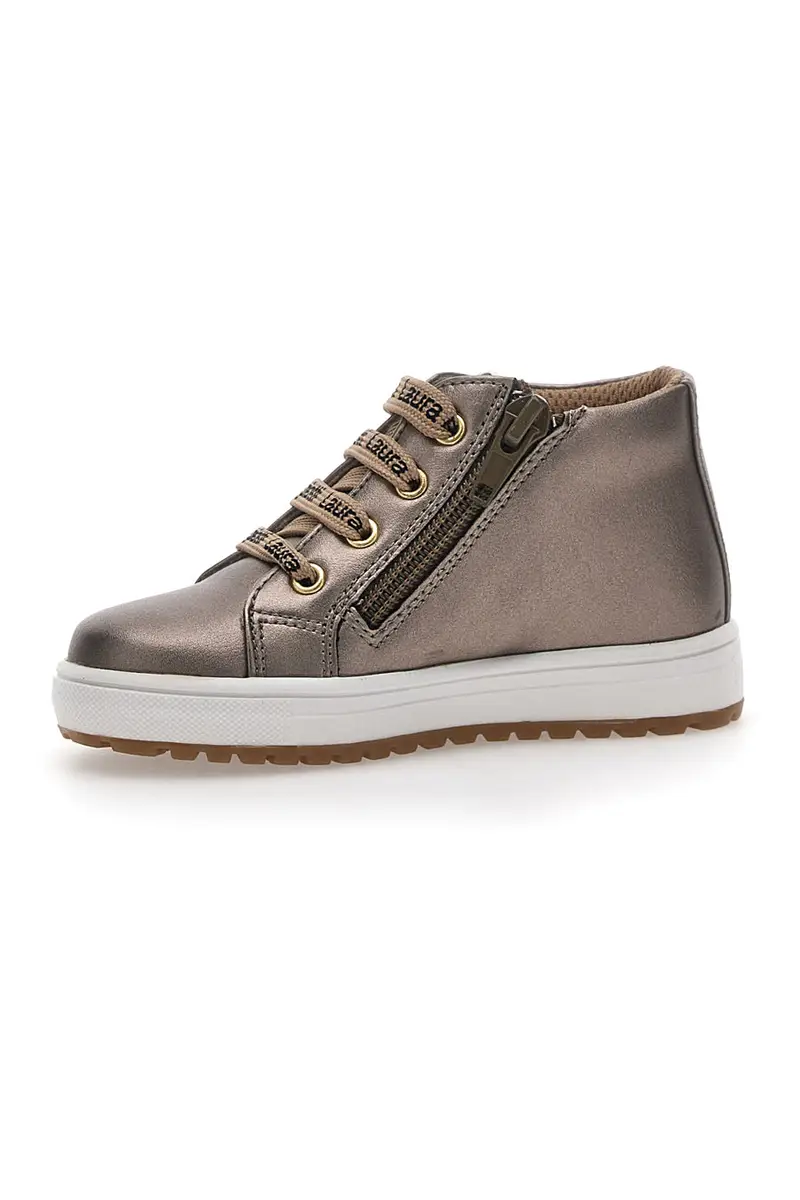 Sneakers Primi Passi Mid-Cut Taupe Laura Biagiotti 8801 miniatura 3