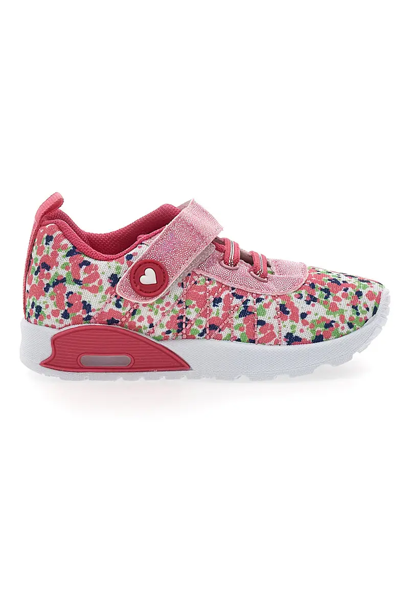 Sneakers primi passi rosa glitter Pitt Kids PK1394A