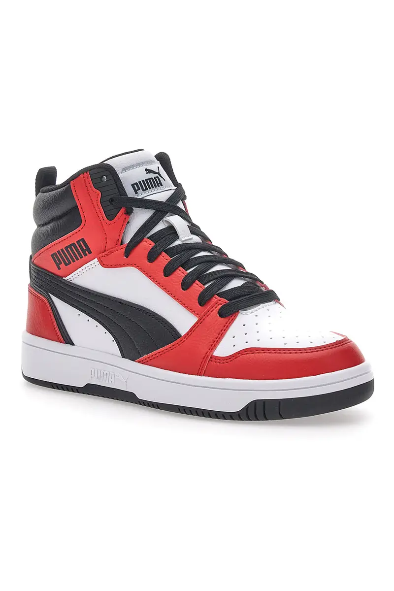 Sneakers Puma Rebound V6 Bianche/Rosse miniatura 2