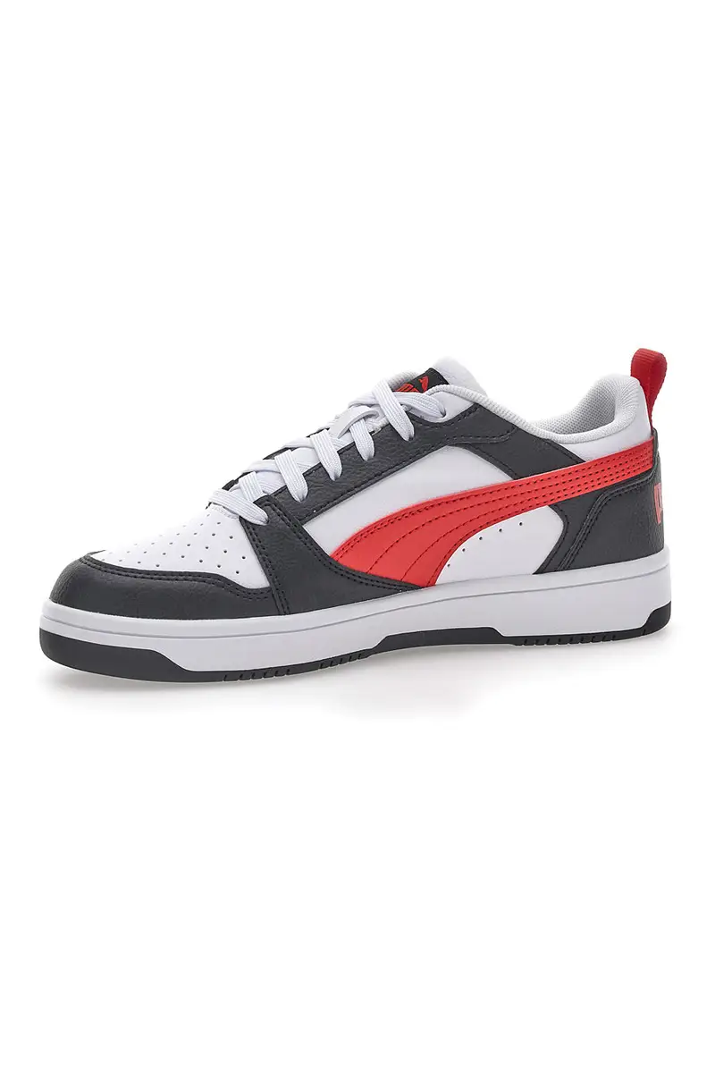 Sneakers Puma Rebound V6 LO JR Bianche-Nere miniatura 3