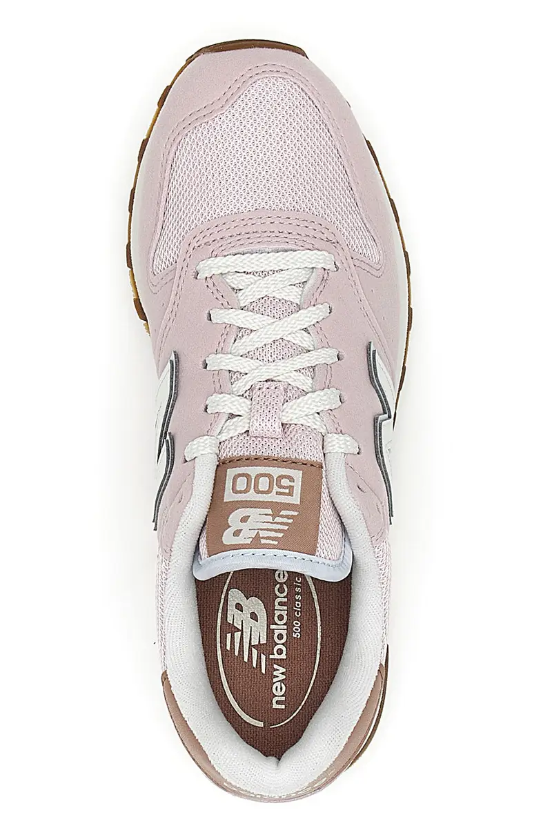 Sneakers rosa con inserti in tessuto New Balance 500 miniatura 3