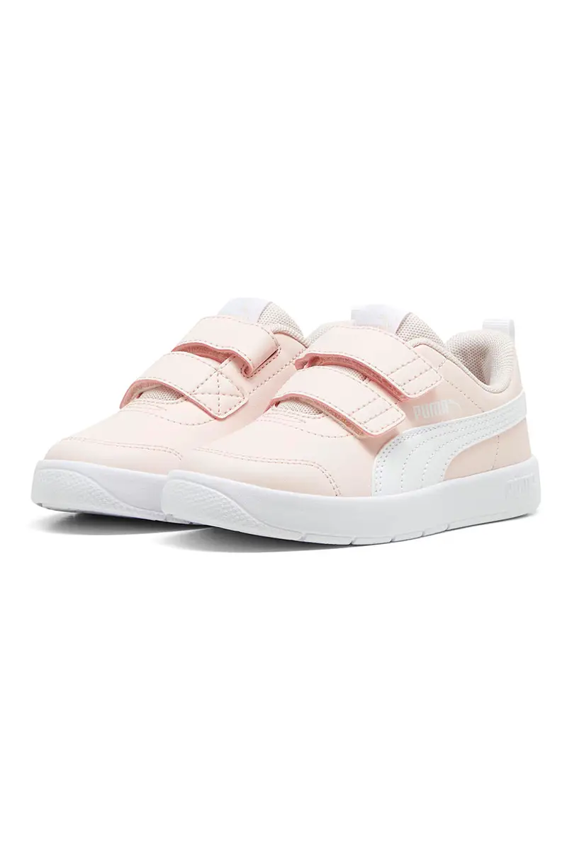 Sneakers Rosa e Bianche Con Strappi Puma Courtflex V3 V PS miniatura 2