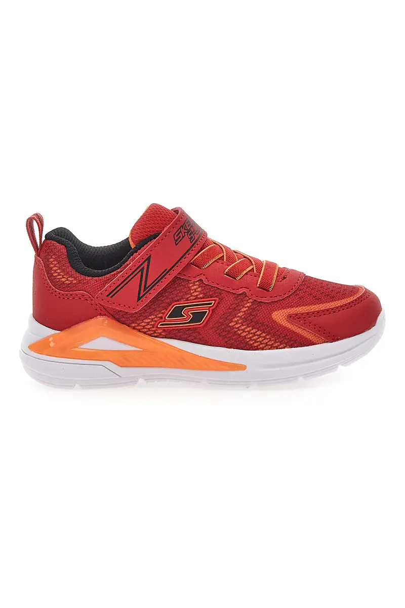 Sneakers Rosse Con Luci Colorate e Strappo in Velcro SKECHERS S LIGHT TRI-NAMICS