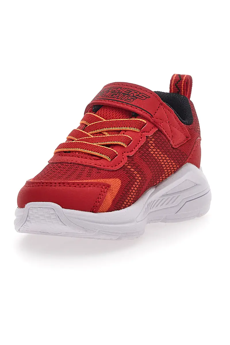 Sneakers Rosse Con Luci Colorate Skechers Lights Tri-Namics miniatura 3