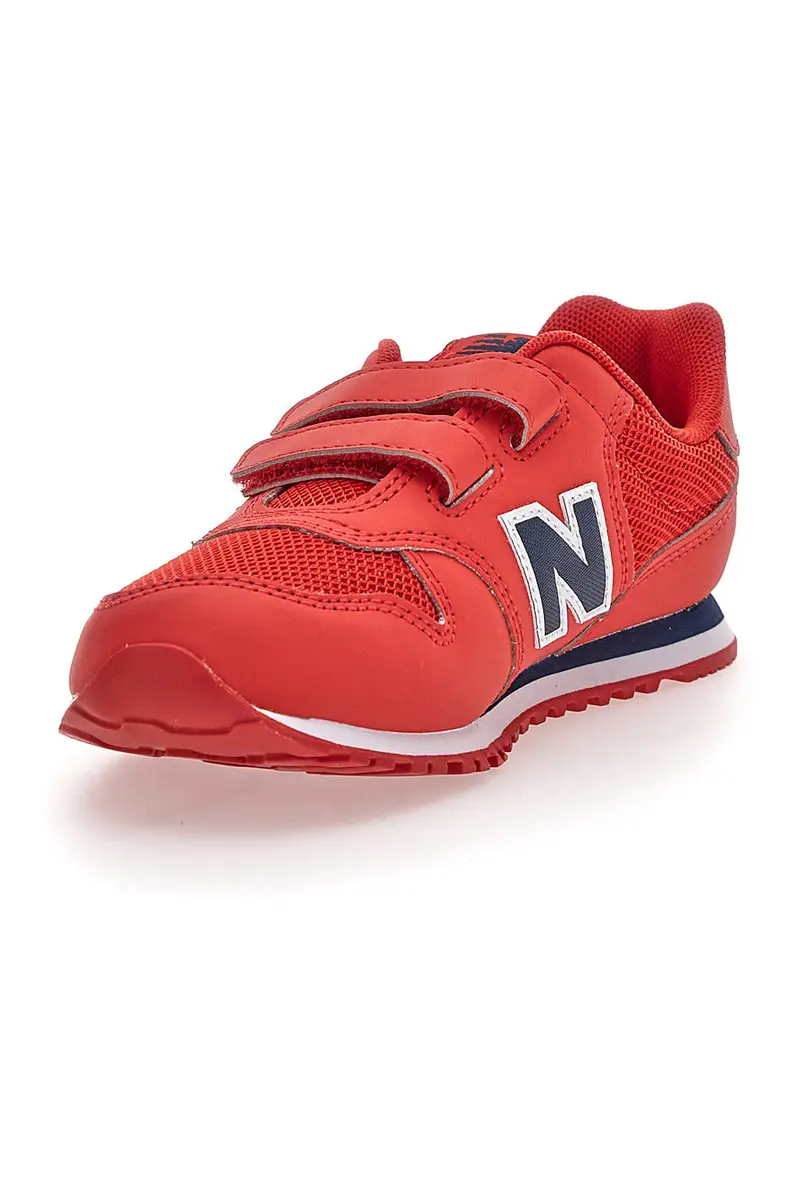 Sneakers Rosse Con Strappi In Velcro New Balance PV500CRN miniatura 3