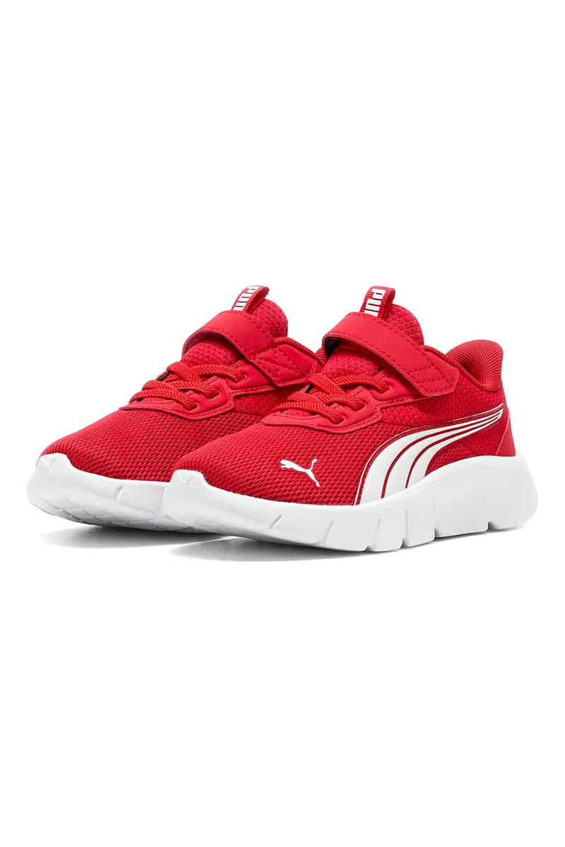 Sneakers rosse leggere da bambino Puma FlexFocus Modern AC+ PS miniatura 2
