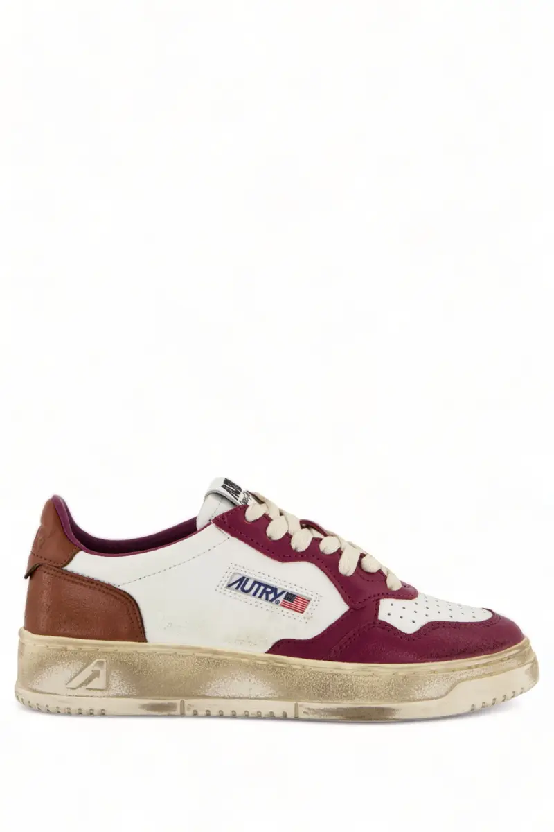 Sneakers Super Vintage Bianche e Fucsia