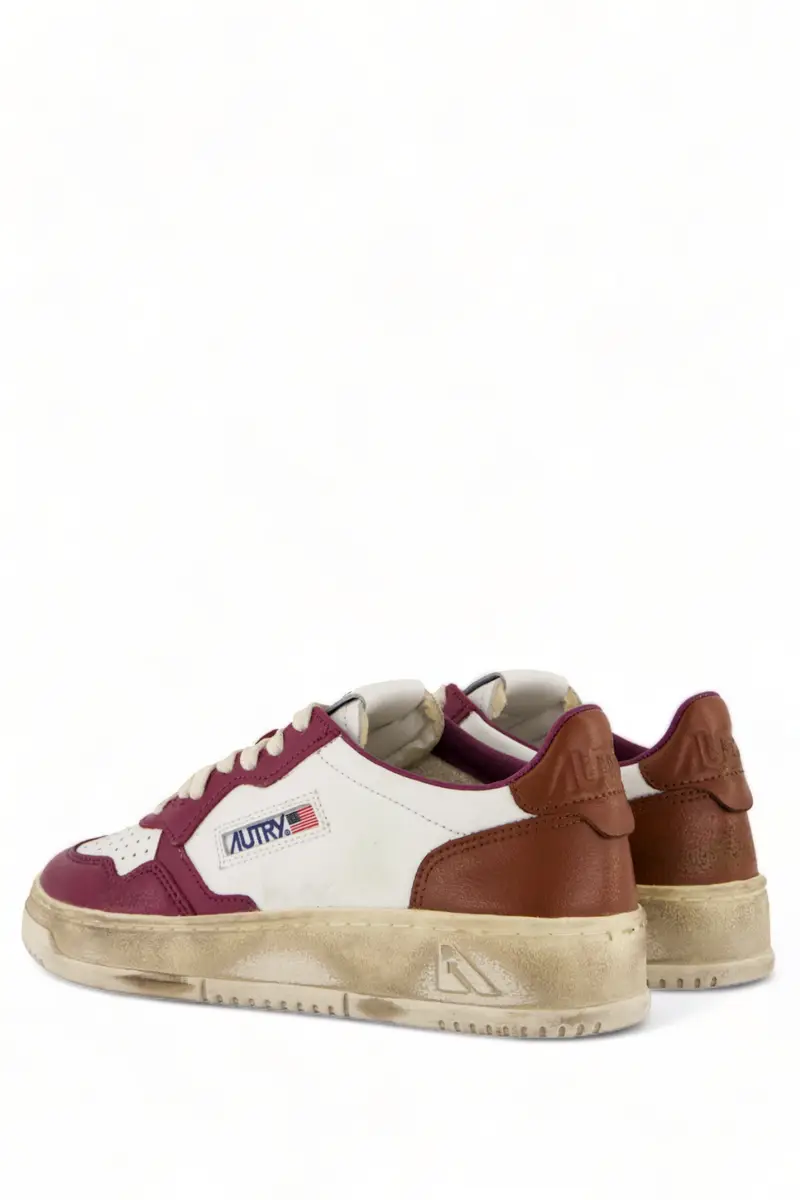 Sneakers Super Vintage Bianche e Fucsia miniatura 3