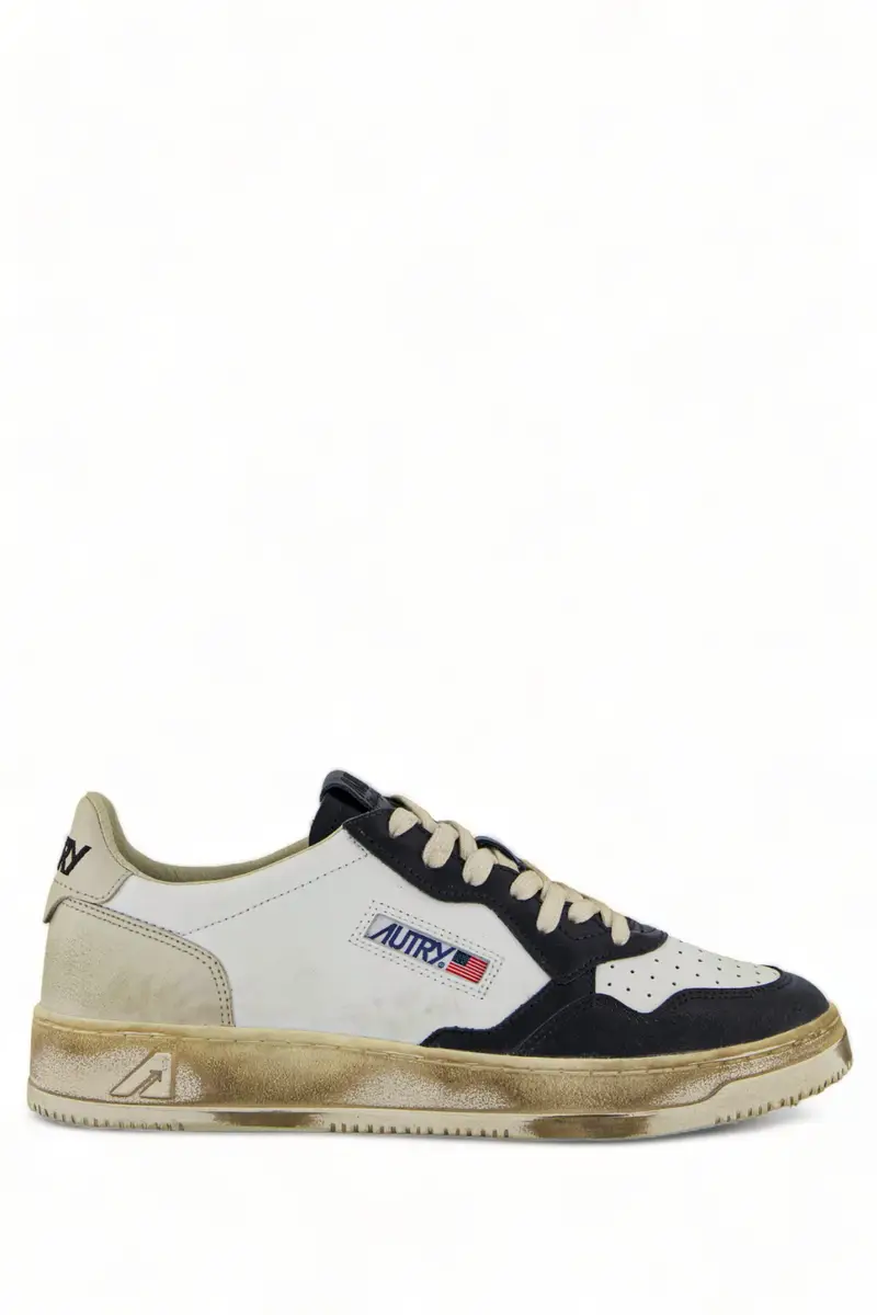 Sneakers Super Vintage Bianche e Nere