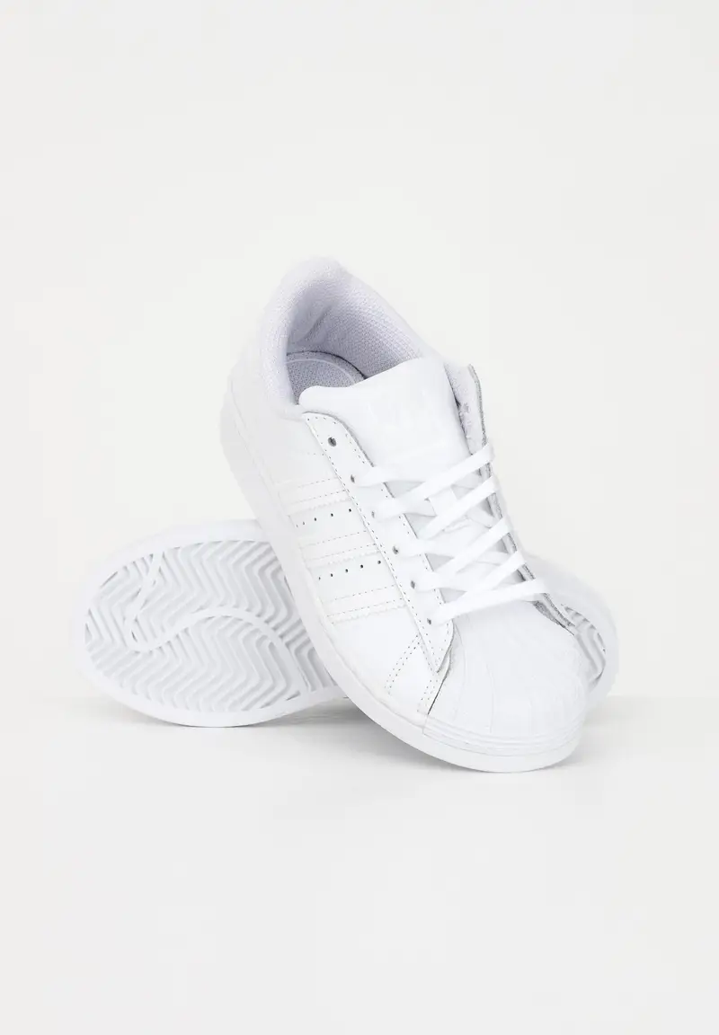 Sneakers Superstar bianche per bambino e bambina miniatura 3