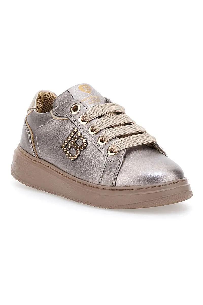 Sneakers Tortora effetto metallizzato LAURA BIAGIOTTI 93939376 miniatura 2