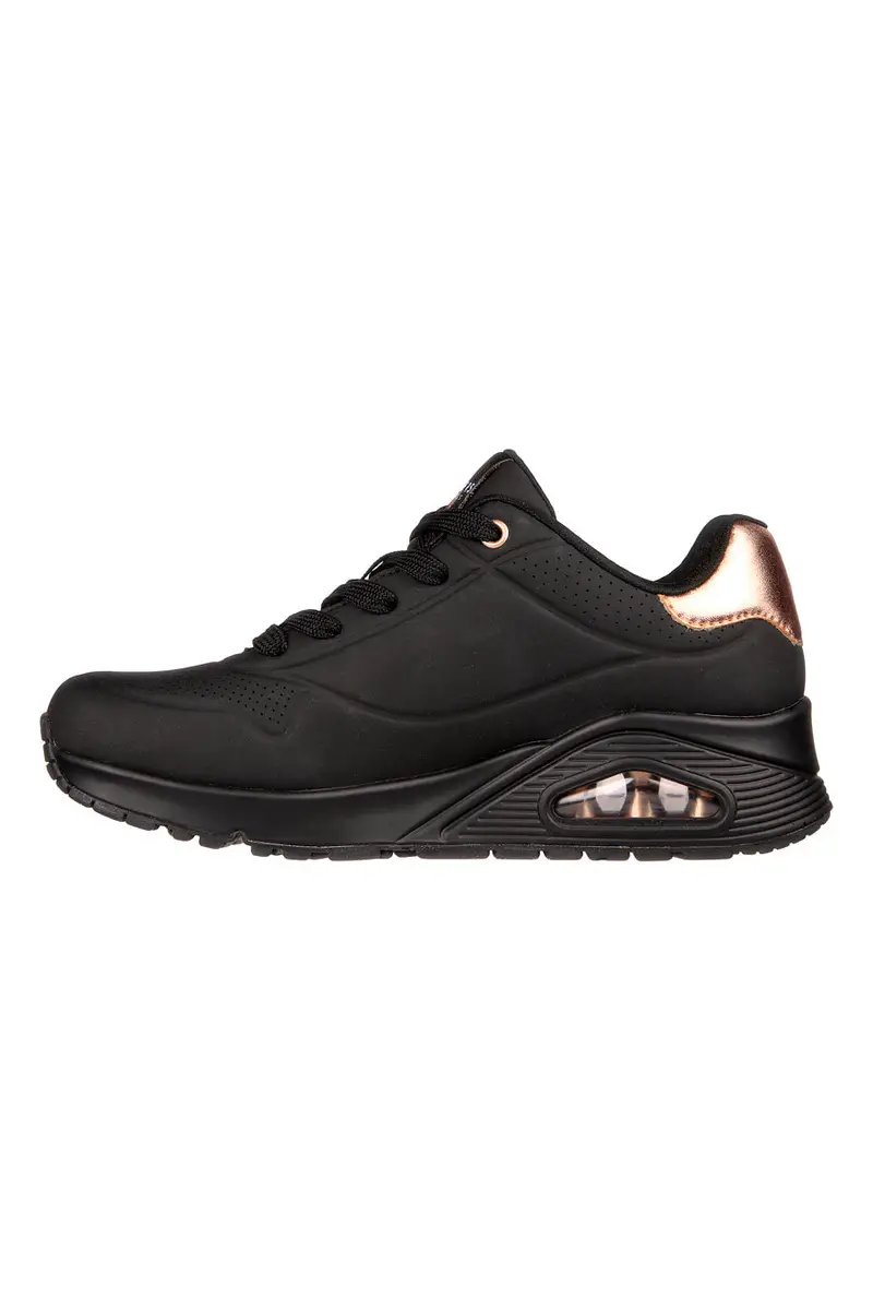Sneakers total black con dettagli oro Skechers Uno Golden Air miniatura 3