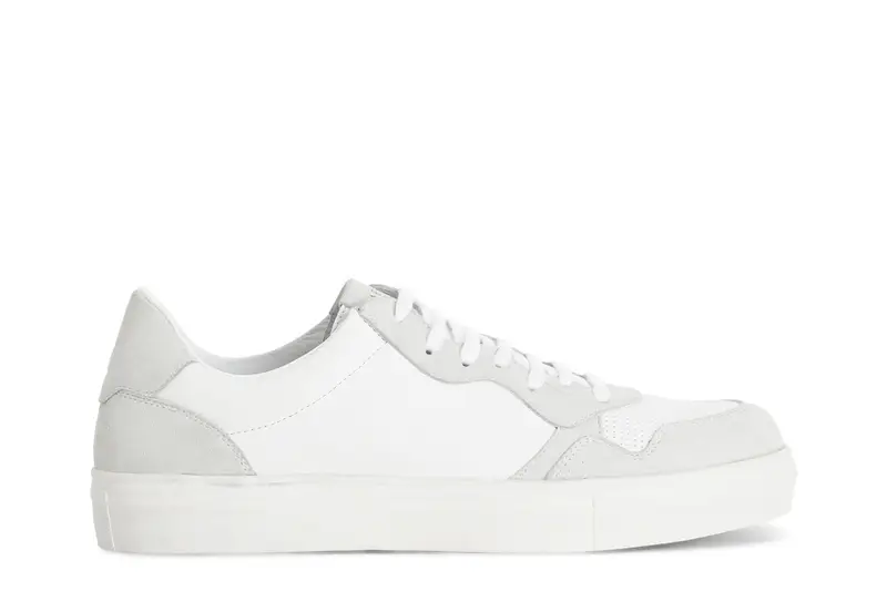 sneakers uomo in pelle bianco 40