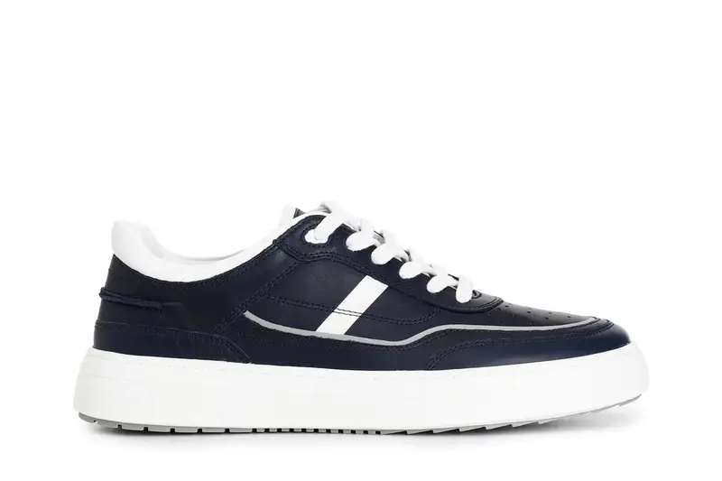 sneakers uomo in pelle blu 43