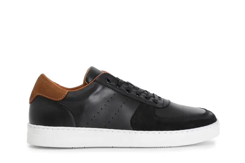 sneakers uomo in pelle nero 40