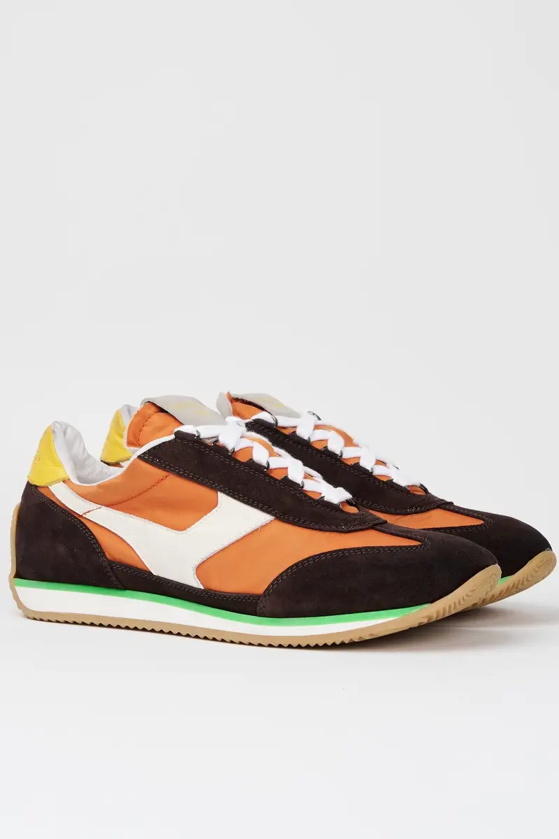 Sneakers uomo TRAINER '74 in camoscio arancio