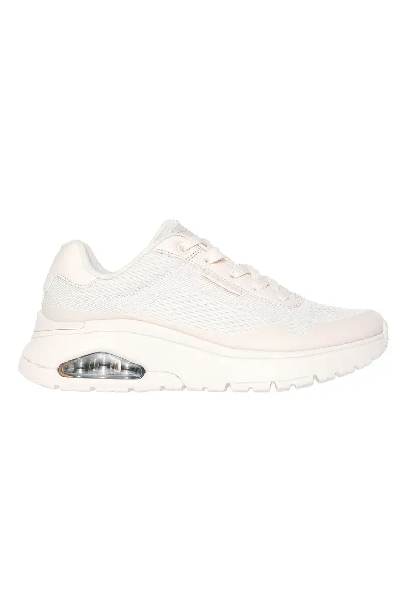 Sneakers Vegan Bianche con Platform Skechers Uno Flex - Spring On Air