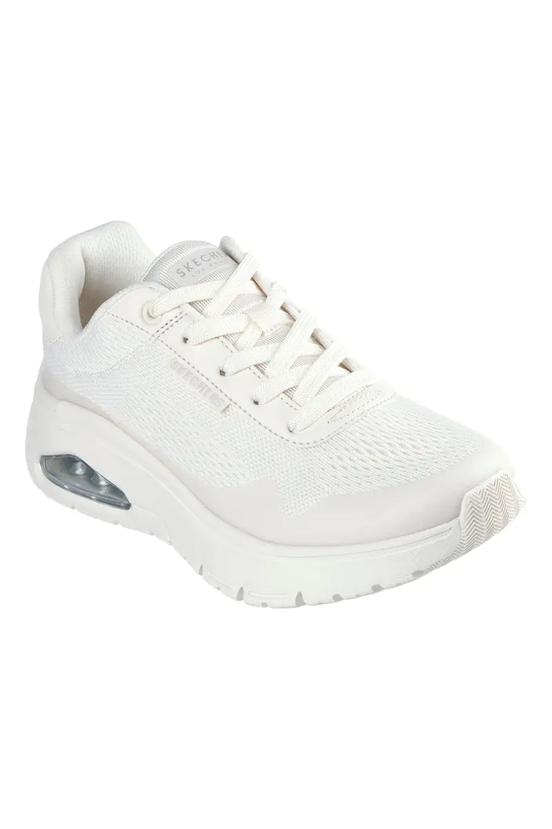 Sneakers Vegan Bianche con Platform Skechers Uno Flex - Spring On Air miniatura 2