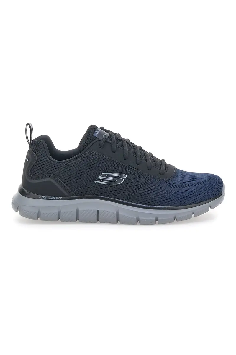 Sneakers Vegan Nere e Bianche Con Memory Foam Skechers Track - Ripkent