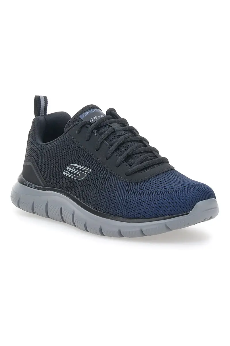 Sneakers Vegan Nere e Bianche Con Memory Foam Skechers Track - Ripkent miniatura 2