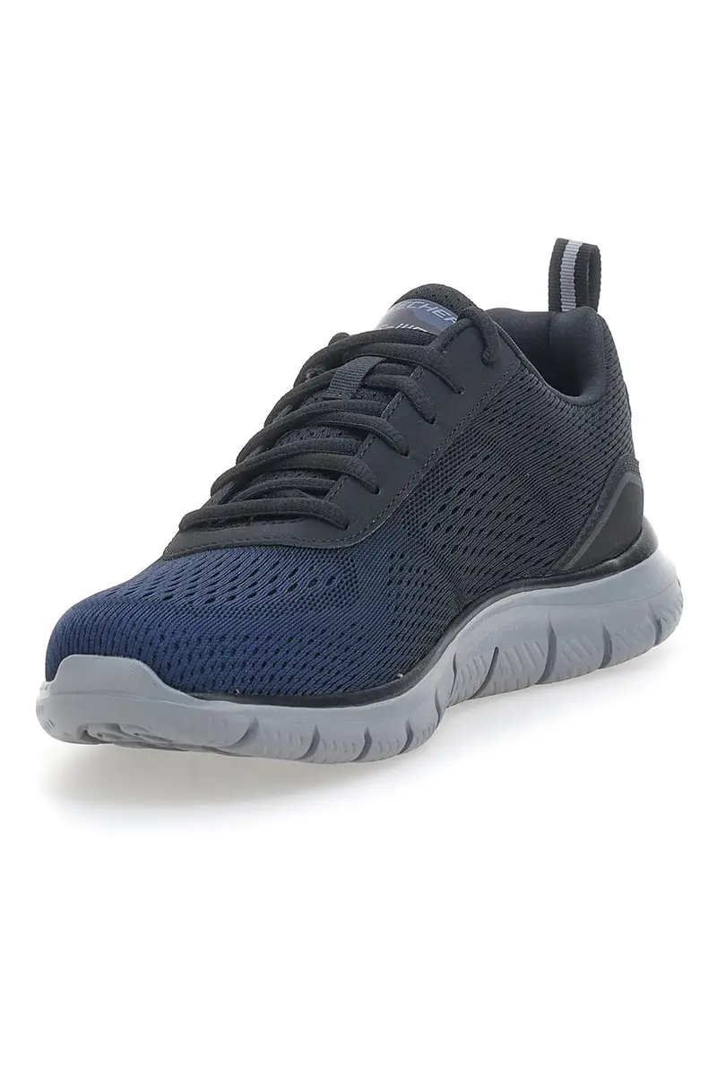 Sneakers Vegan Nere e Bianche Con Memory Foam Skechers Track - Ripkent miniatura 3