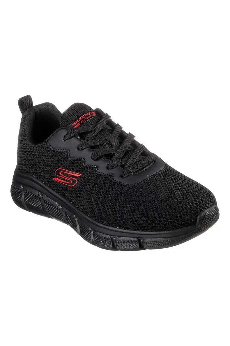 Sneakers Vegane Nere con Soletta in Memory Foam Skechers BOBS Sport B Flex - Chill Edge miniatura 2