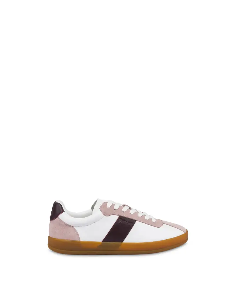 Sneakers Venus in Vitello BIANCO/ANTICO/AMARANTO, 38, Pollini