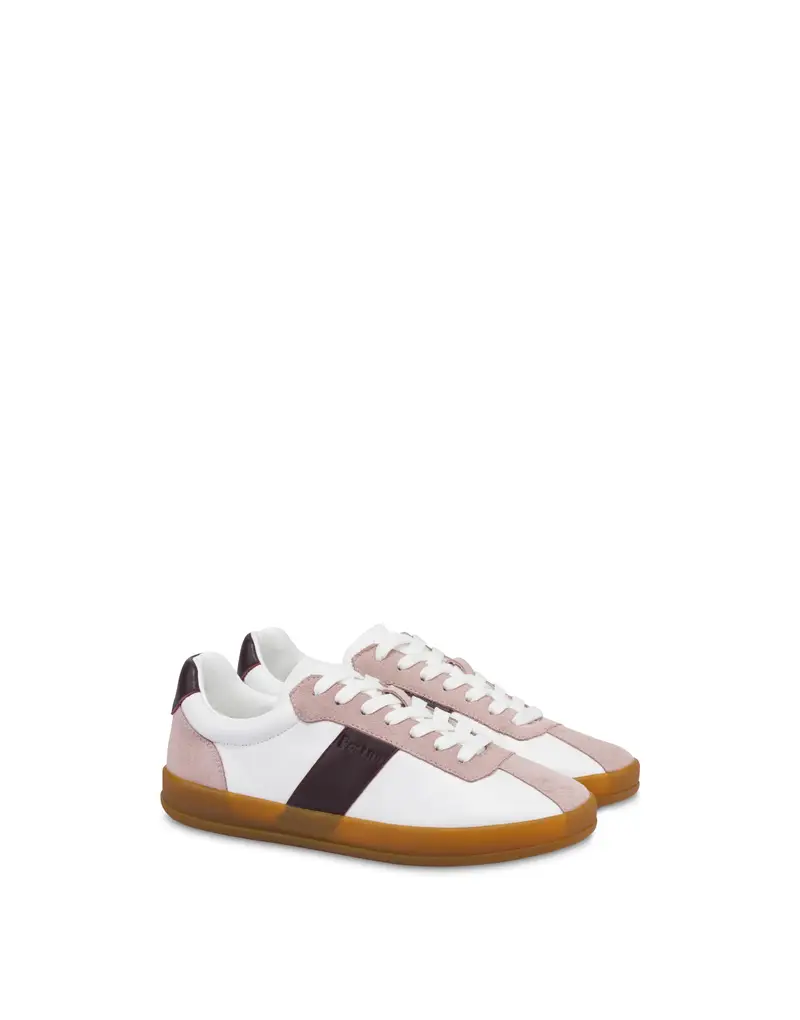 Sneakers Venus in Vitello BIANCO/ANTICO/AMARANTO, 38, Pollini miniatura 2