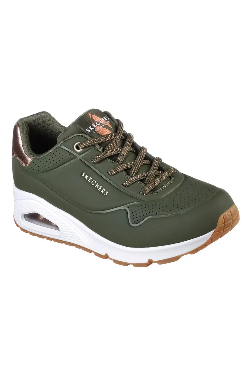 Sneakers Verde Oliva Skechers Street Uno - Shimmer Away miniatura 2