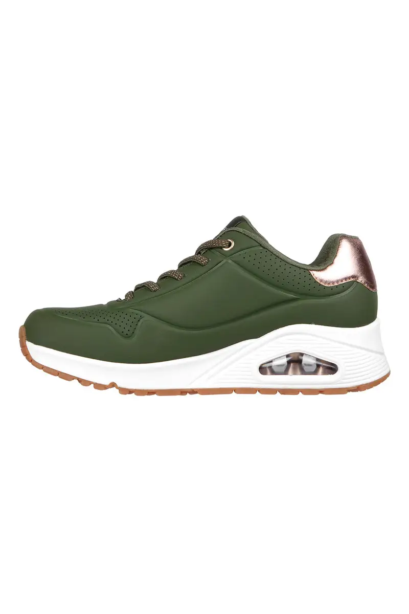 Sneakers Verde Oliva Skechers Street Uno - Shimmer Away miniatura 3