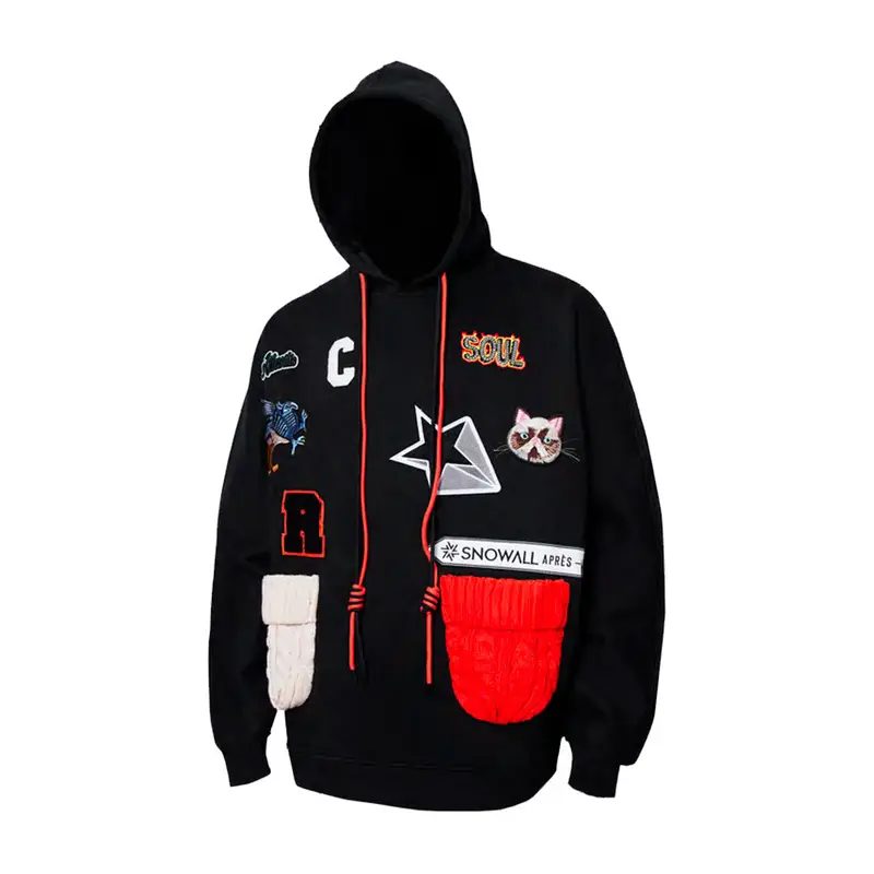 FELPA CON CAPPUCCIO BAT