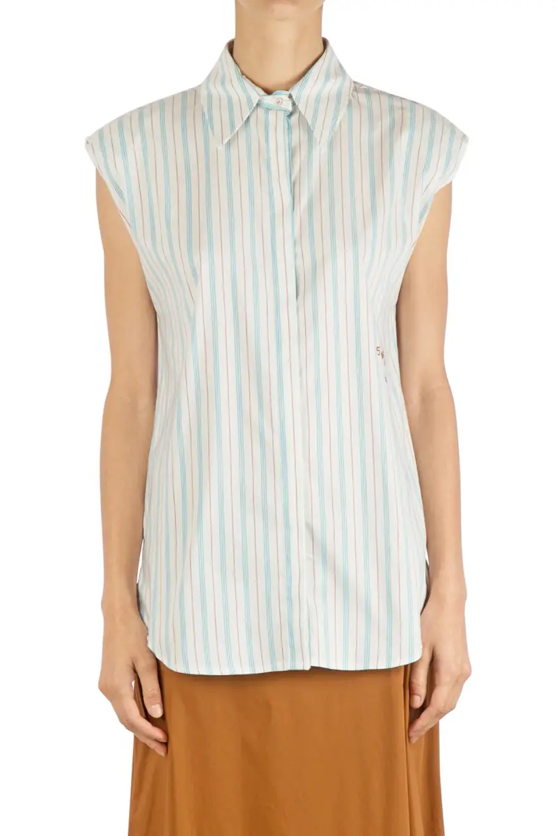 Camicia - 371235 - Bianco/Azzurro