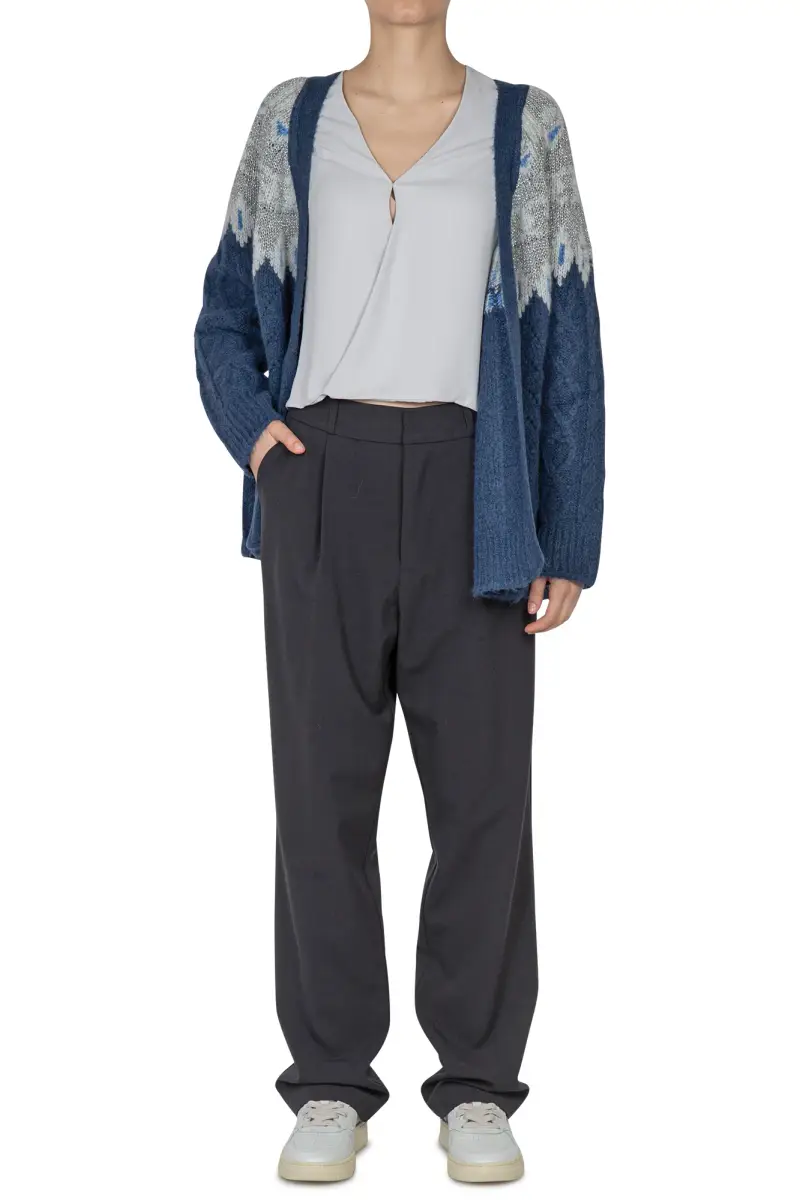 Cardigan - 441907 - Blu miniatura 2