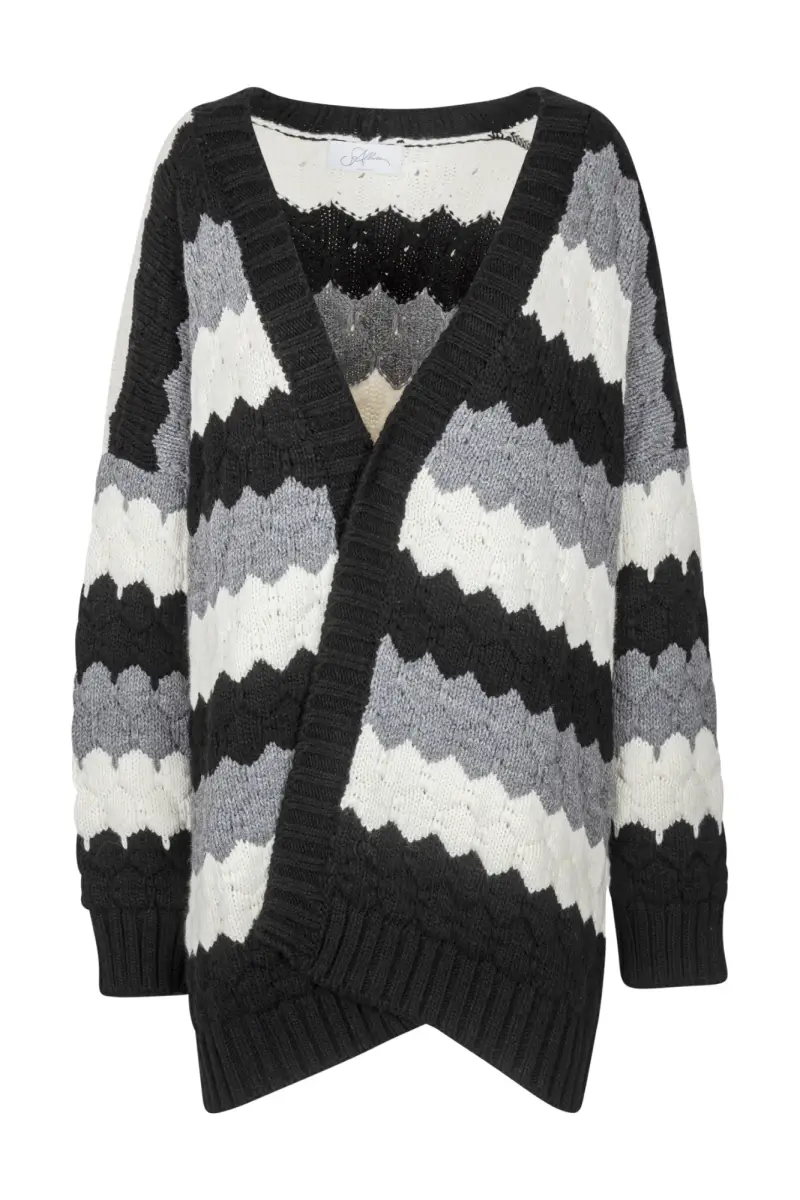 Cardigan - 441922 - Nero/Panna