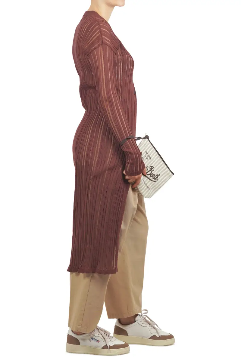 Cardigan - 451618 - Marrone miniatura 2