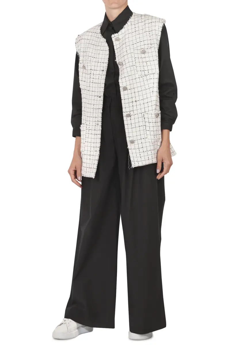 Gilet - 451642 - Bianco/Nero miniatura 2