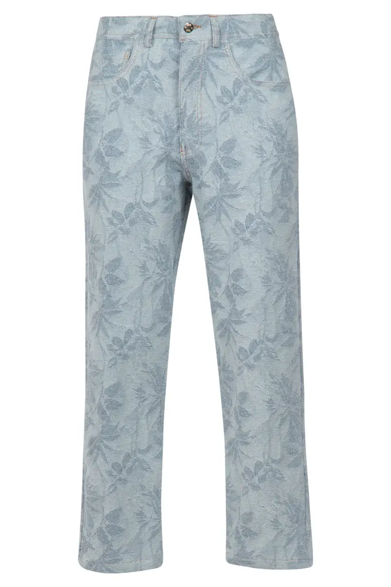 Pantalone - 450049 - Fantasia Azzurro