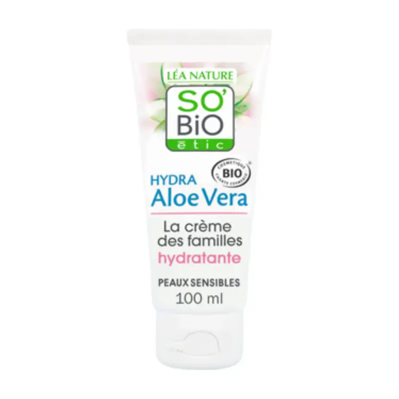 LÉa nature so bio étic Hydra Aloe Vera - Crema Ipoallergenica Idratante, 100 ml