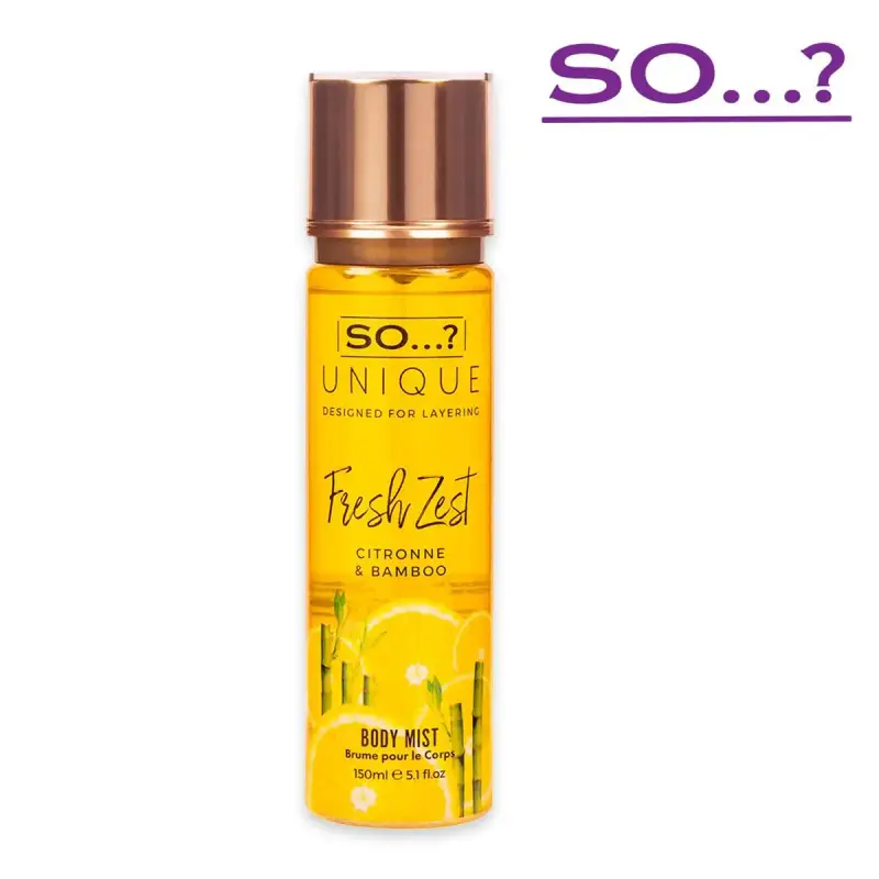 so unique 150 ml body mist fresh zest