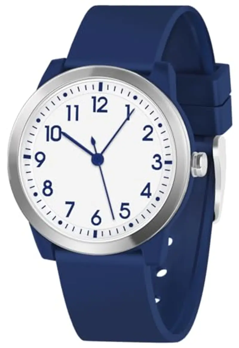 SOCICO Analogico Orologio da polso per Bambini e Ragazze,5ATM/50M Impermeabile Orologio per Bambini, Minimalista per Bambini da 8 a 18 anni (Blu Mare)