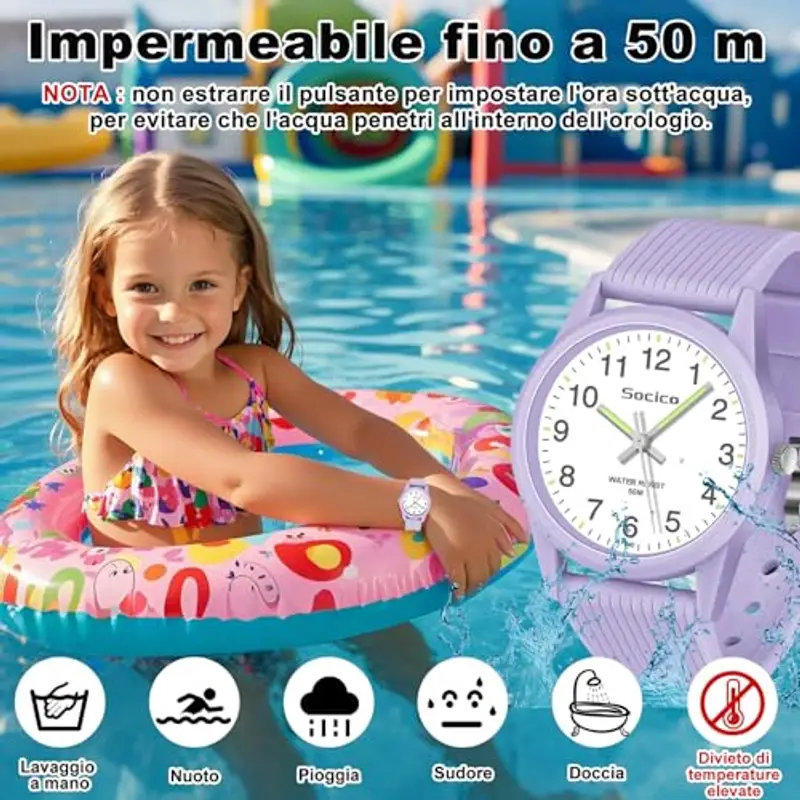 SOCICO Orologi analogici Verde 2324754 miniatura 2