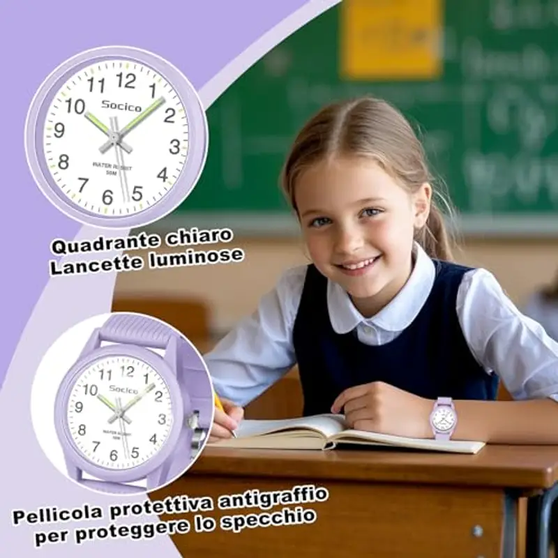 SOCICO Orologi analogici Verde 2324754 miniatura 3