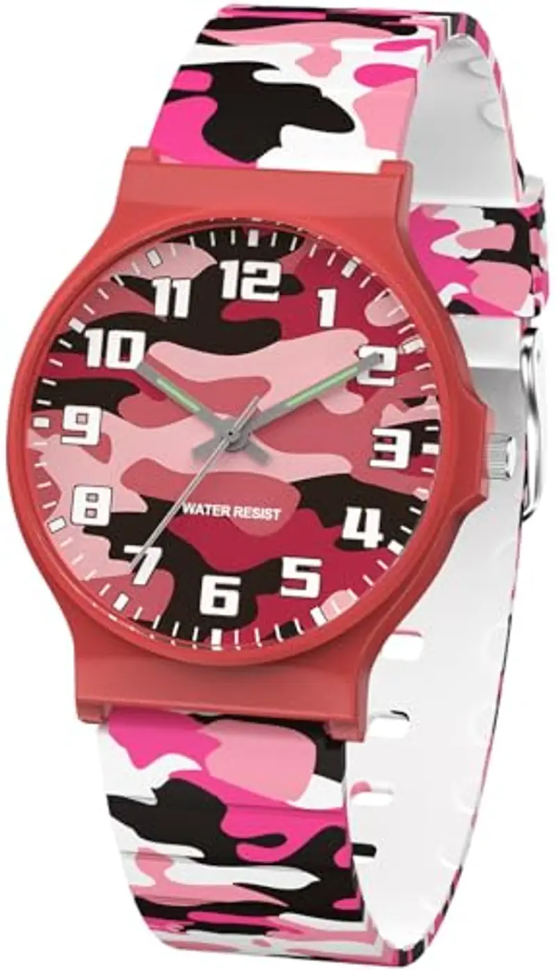 SOCICO Orologio analogico per bambini, orologio sportivo resistente all'acqua da 30 metri per 5-15 anni, orologio per