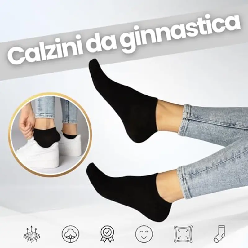 Sockenkauf24 Calze Donna Bianco 2457505 miniatura 2