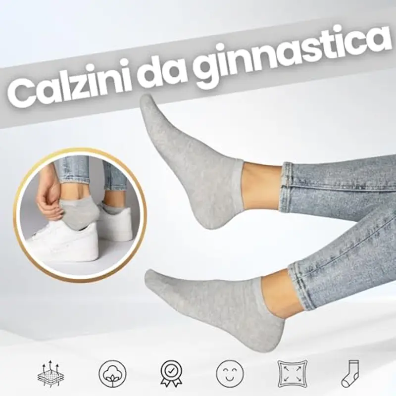 Sockenkauf24 Calze Uomo Grigio 2457503 miniatura 2