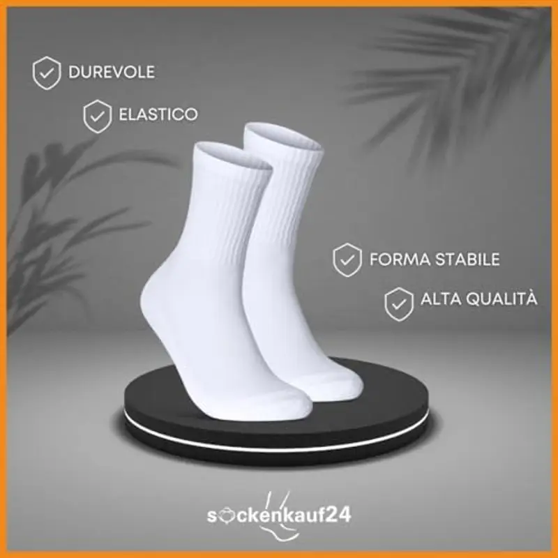 Sockenkauf24 Calze Uomo Bianco 1295104 miniatura 3