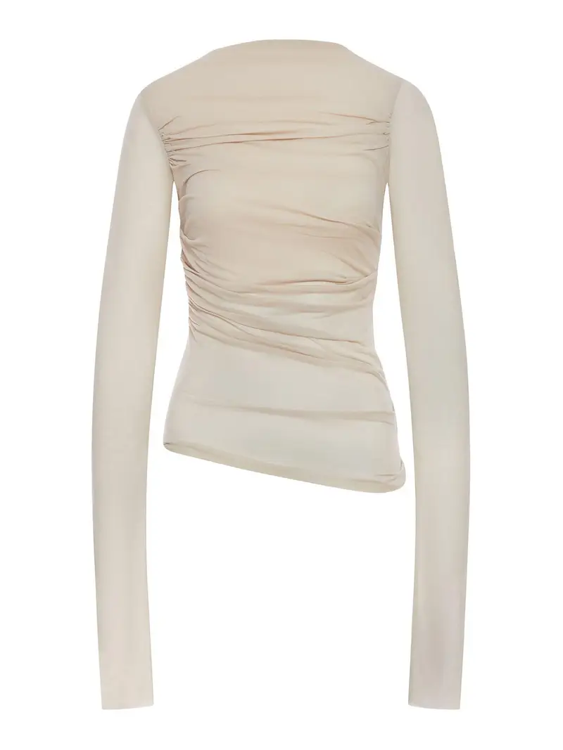 Maglietta Gaia in cotone Color Carne E Neutri