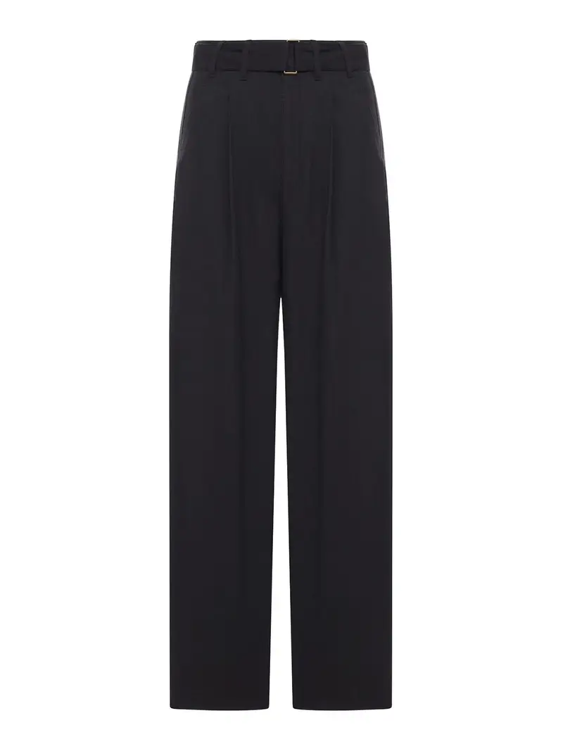 Pantaloni Gaby in cotone Nero