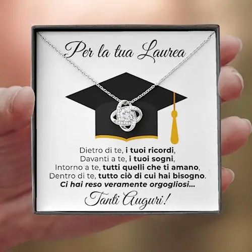 SOFIA FERRER Regalo Laurea Donna, Collana Argento 925, Idea Regalo Per Laurea, Catenina Argento 925 Donna, Idee Regali miniatura 3